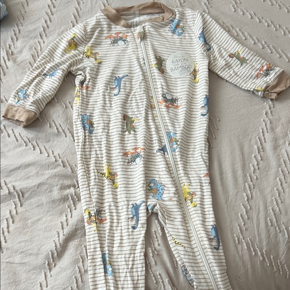 Milkberry Other - Rayon Bamboo Kids Footie with Dinosaur Print